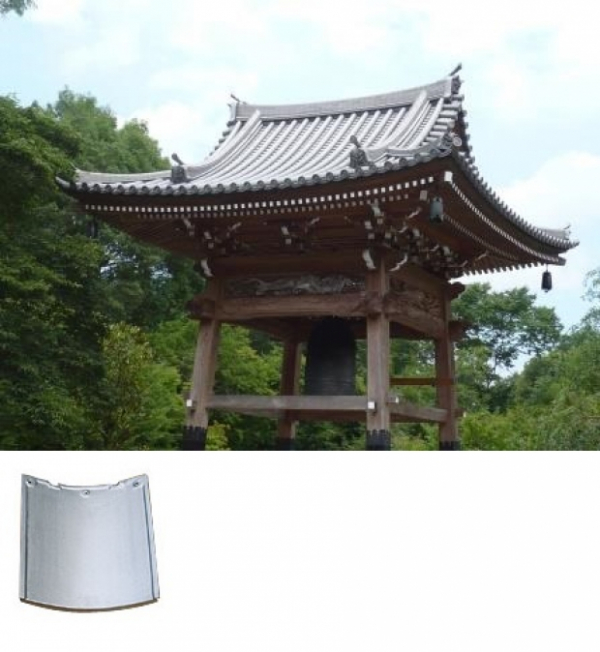本葺き瓦施工例 鐘楼